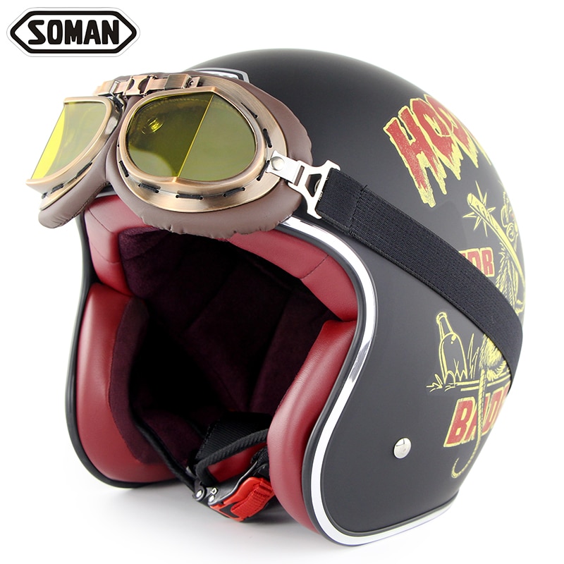 Retro Helmet Motorcycle Headgear