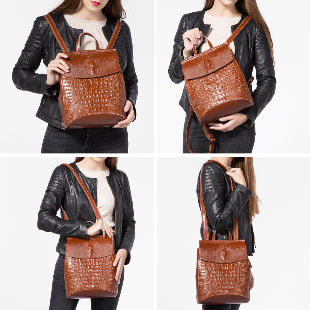 Crossbody Backpack Leather Bag