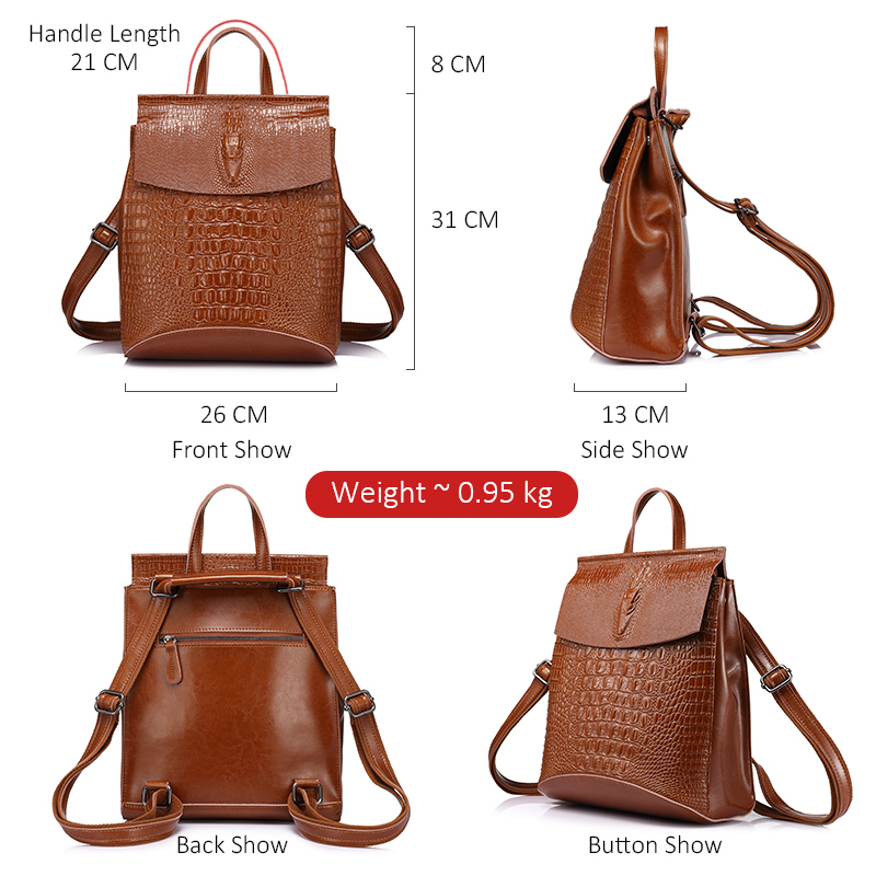 Crossbody Backpack Leather Bag