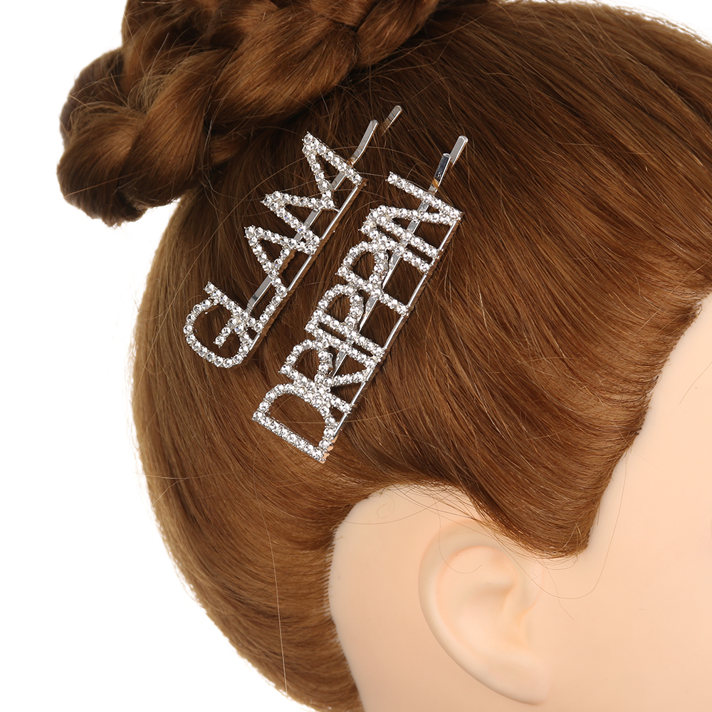 Word Hair Clips Fashionable Accessories