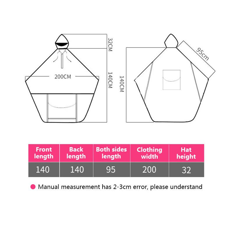 Raincoat For Bikers Transparent Rain Gear