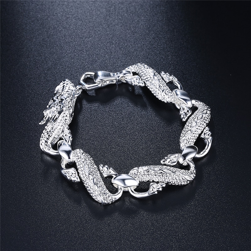 Dragon Bracelet Silver Jewelry