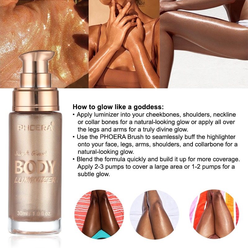 Body Shimmer Glitter Oil Lotion