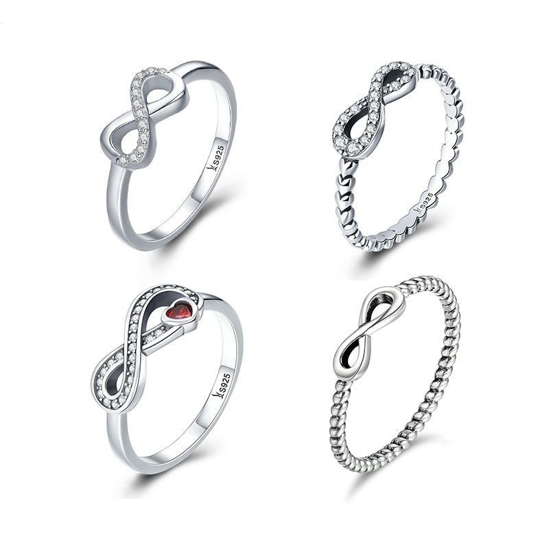 Infinity Ring Ladies Silver Jewelry