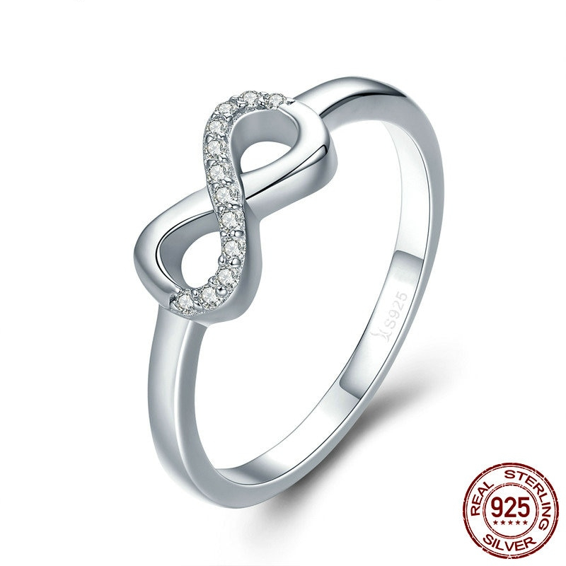 Infinity Ring Ladies Silver Jewelry