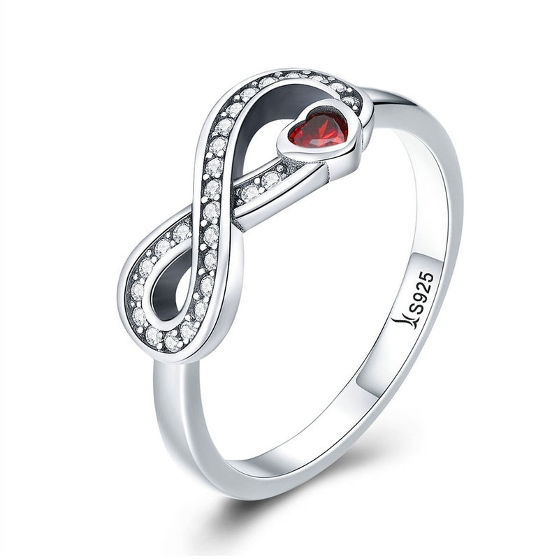 Infinity Ring Ladies Silver Jewelry