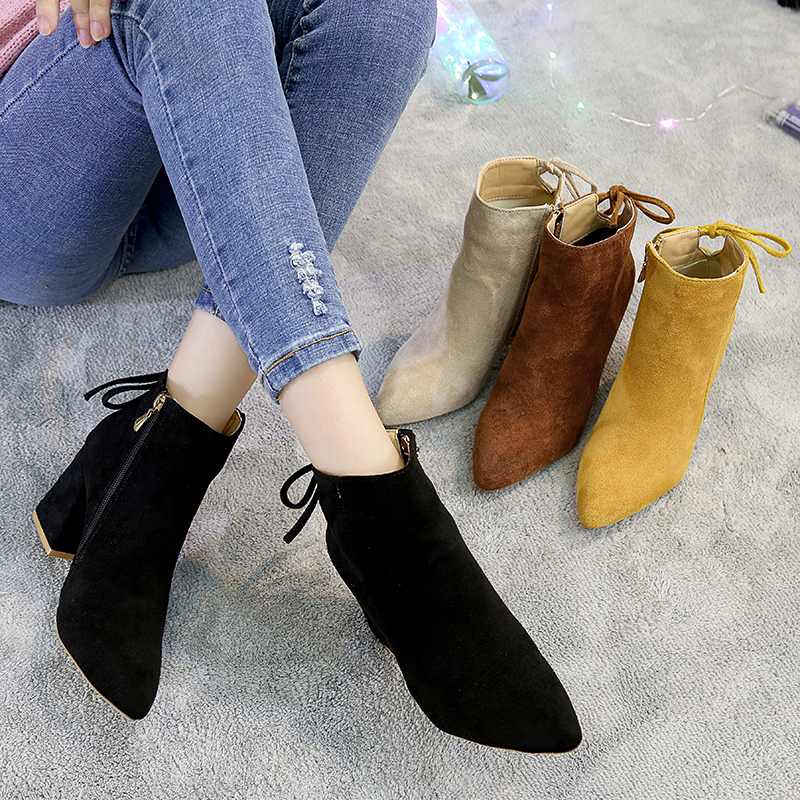 Ladies Ankle Boots Fashion Footwear