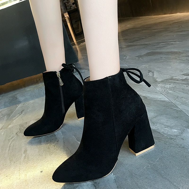 Ladies Ankle Boots Fashion Footwear