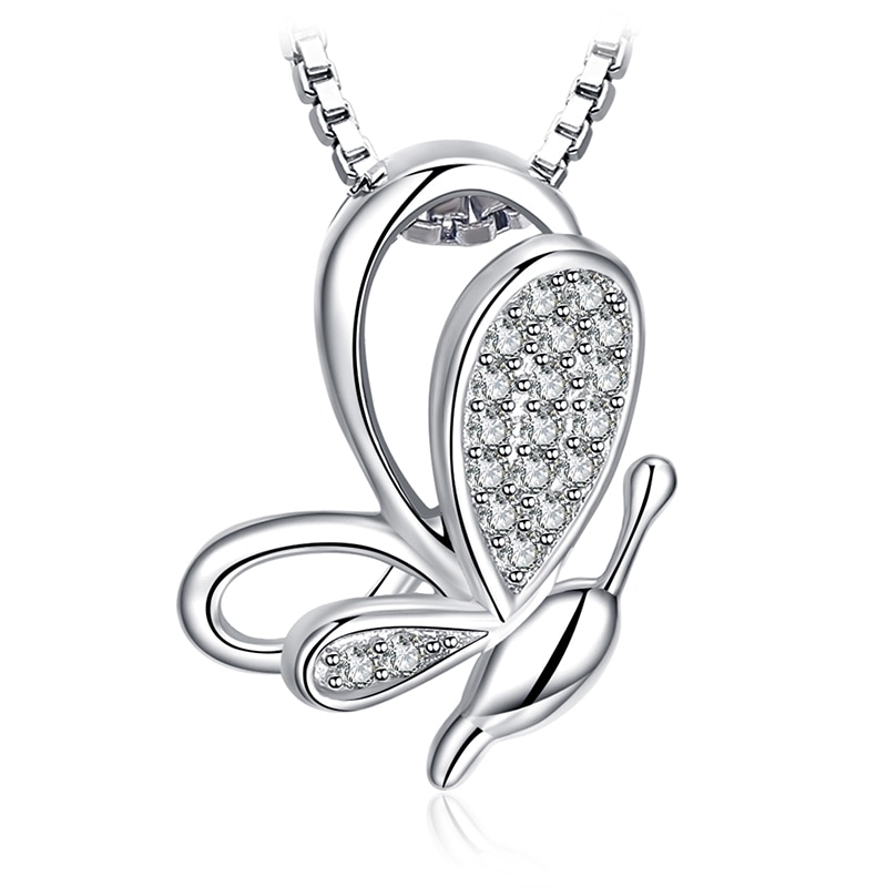 Butterfly Pendant Ladies Silver Jewelry