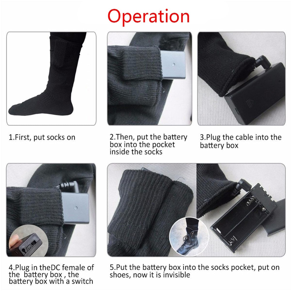 Battery Heated Socks Foot Warmers