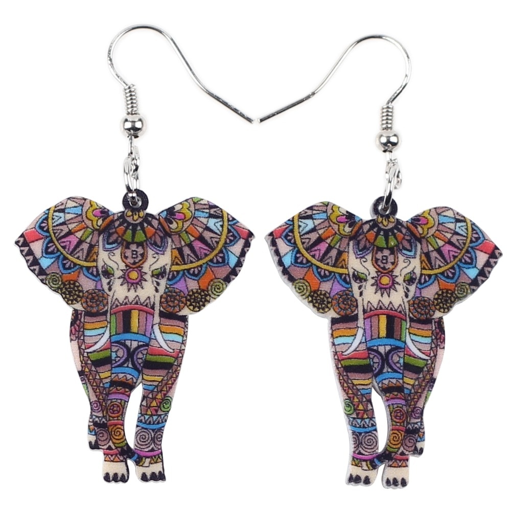 Elephant Earrings Fashion Accessory