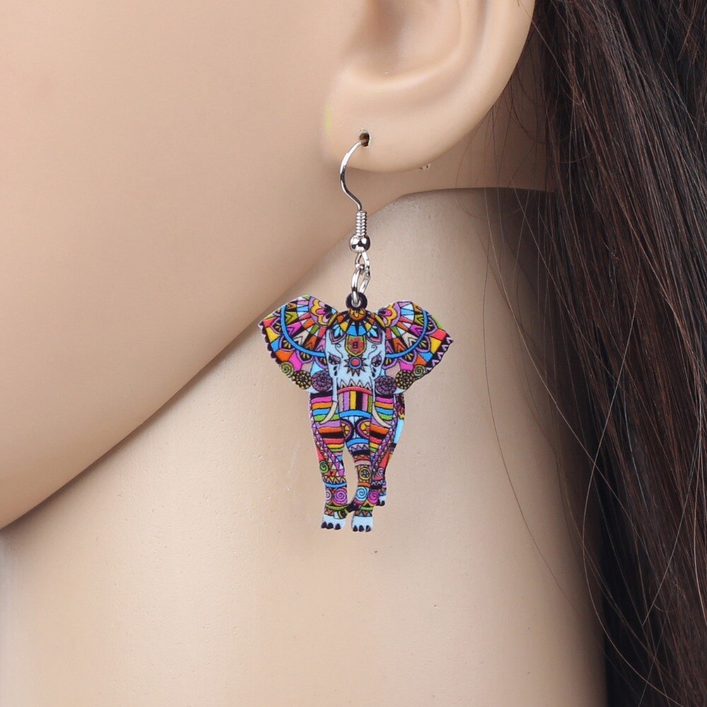 Elephant Earrings Fashion Accessory