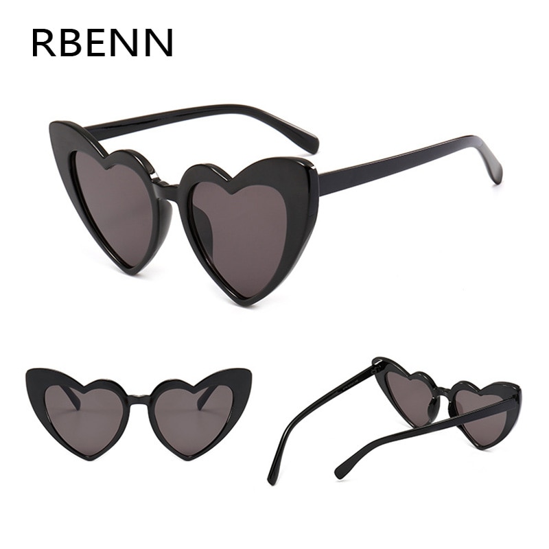 Heart Shaped Sunglasses Retro Design