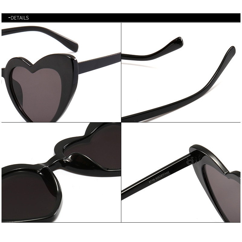 Heart Shaped Sunglasses Retro Design