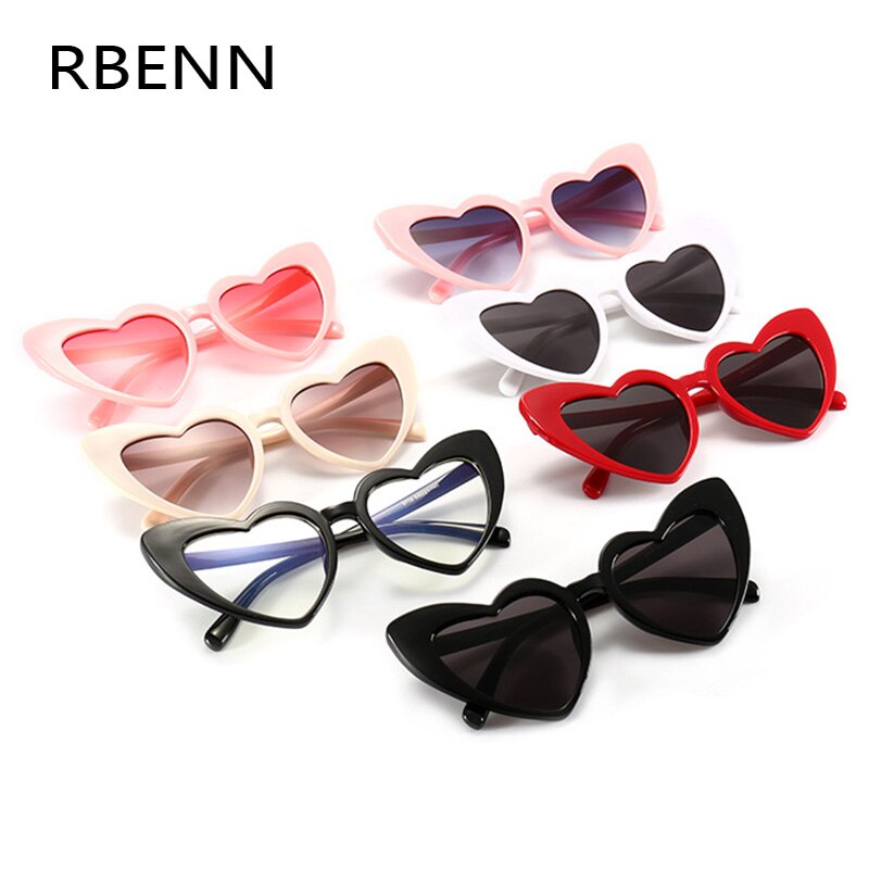 Heart Shaped Sunglasses Retro Design