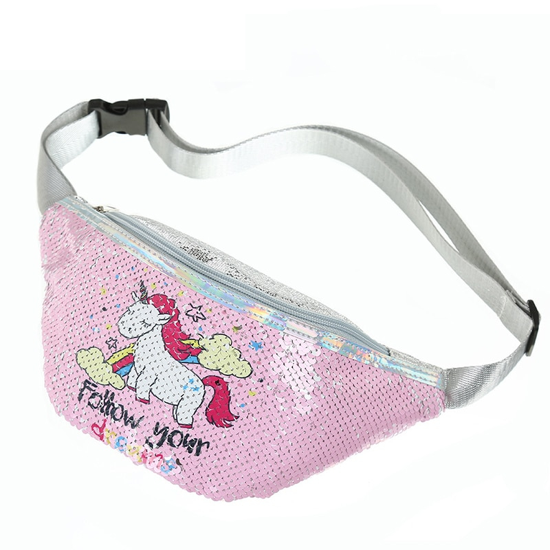 Bum Bag Ladies Unicorn Sequins