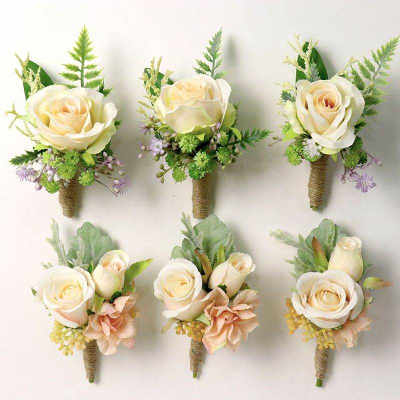 Boutonniere Corsage Wedding Artificial