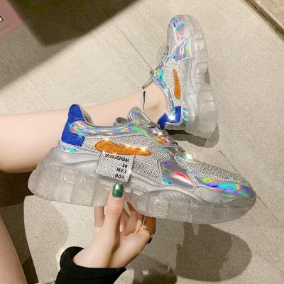 Iridescent Shoes Casual Footwear