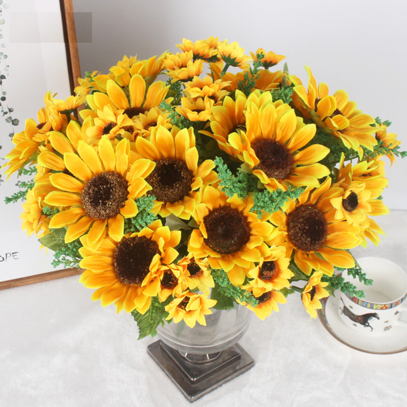 Artificial Sunflowers Decor 1 Bouquet