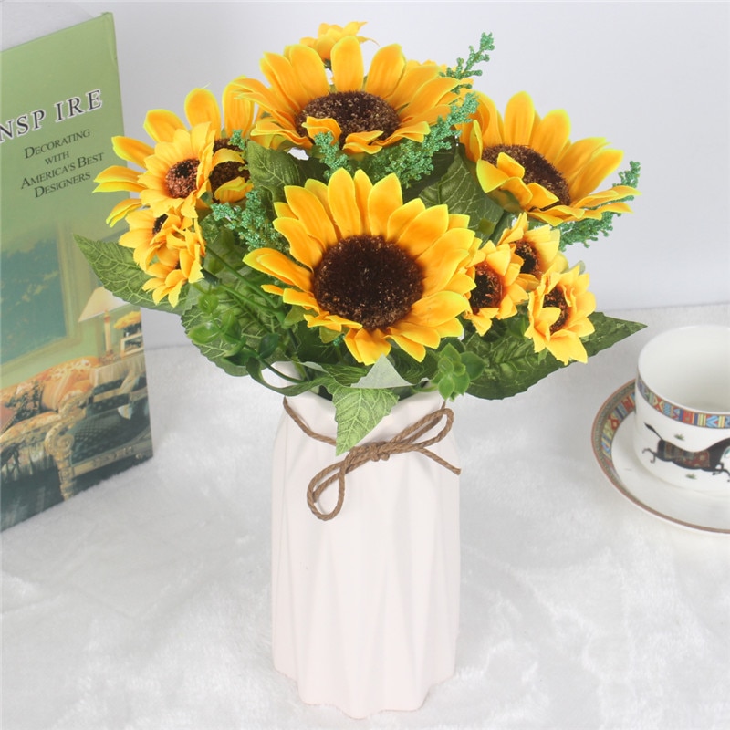 Artificial Sunflowers Decor 1 Bouquet