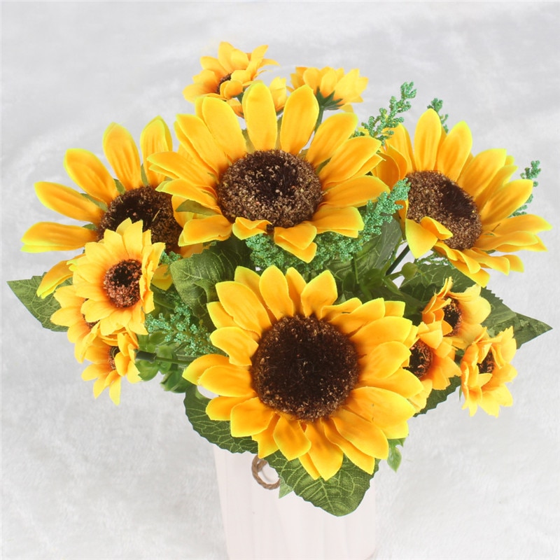 Artificial Sunflowers Decor 1 Bouquet