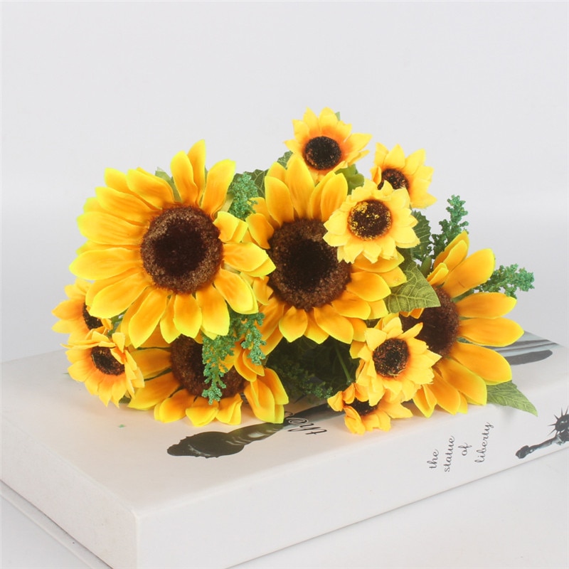 Artificial Sunflowers Decor 1 Bouquet