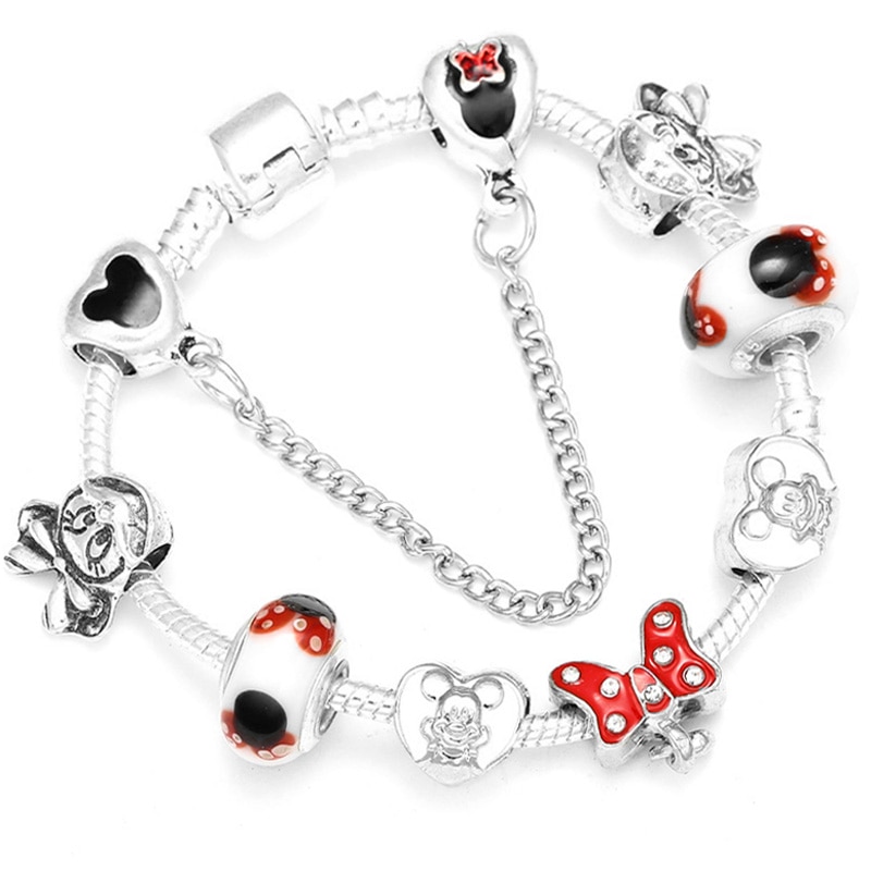 Silver Charm Bracelet Disney Characters