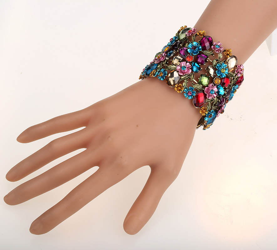 Stretch Bracelet Wide Ladies Accessory