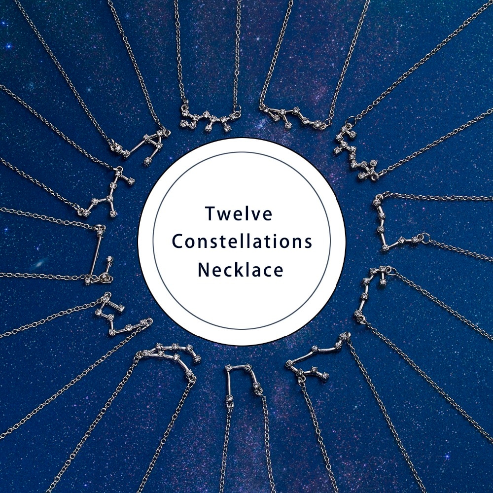 Constellation Necklace Zodiac Jewelry