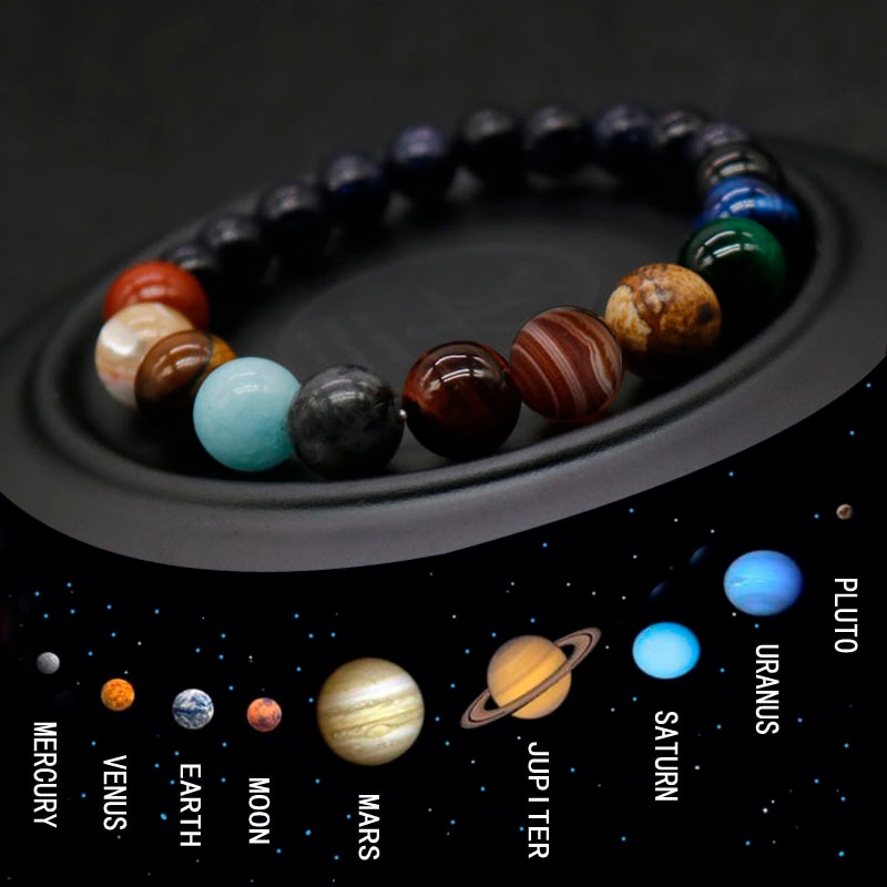 Planet Bracelet Crystal Stone Beads