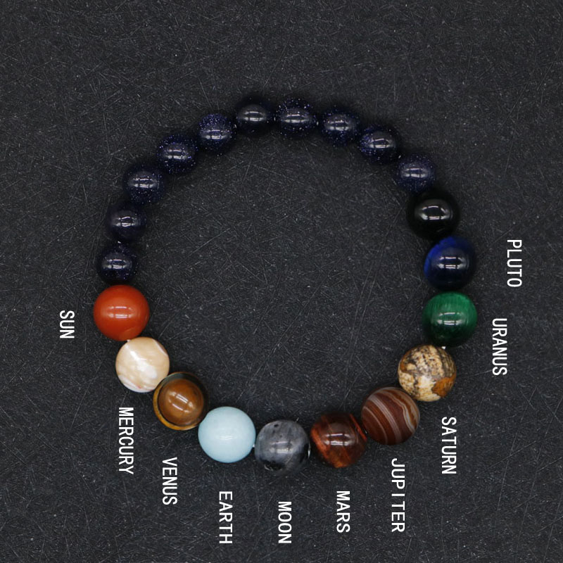 Planet Bracelet Crystal Stone Beads