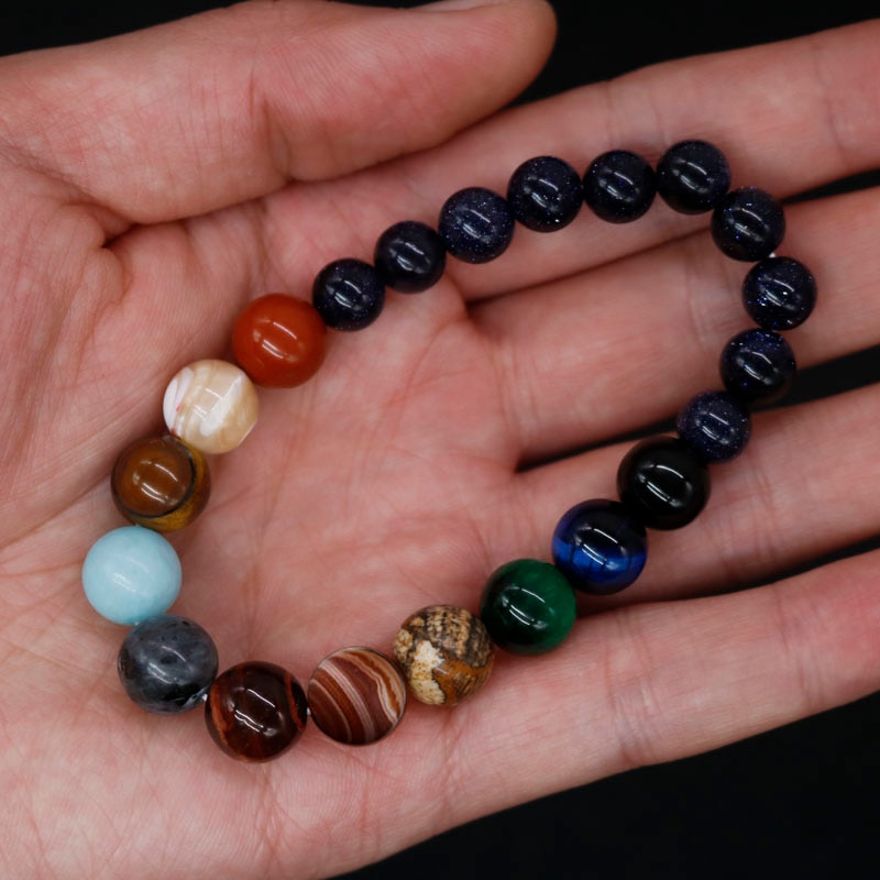 Planet Bracelet Crystal Stone Beads