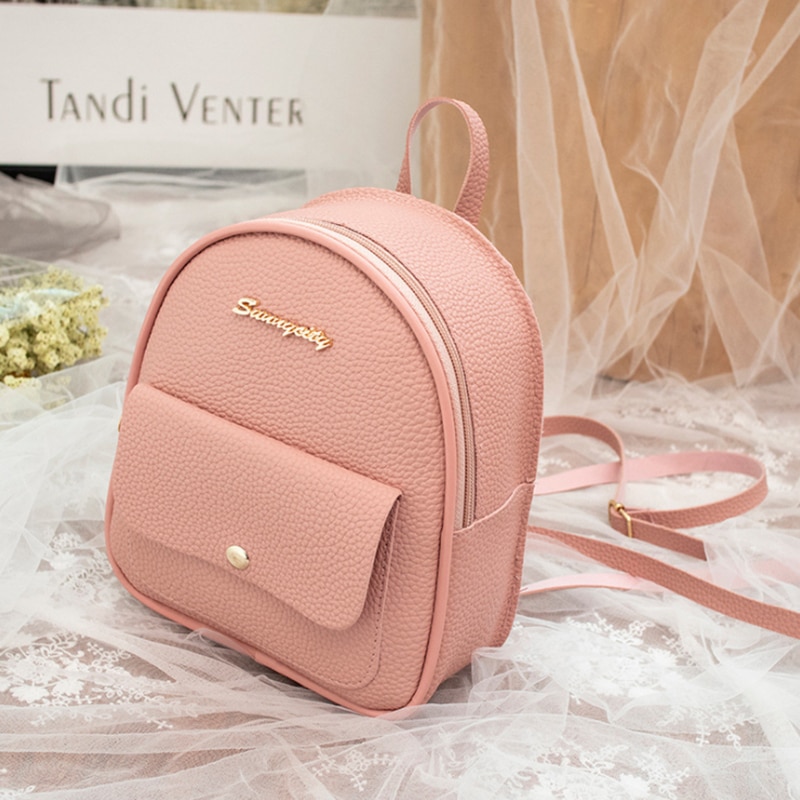 Korean Backpack Mini Leather Bag