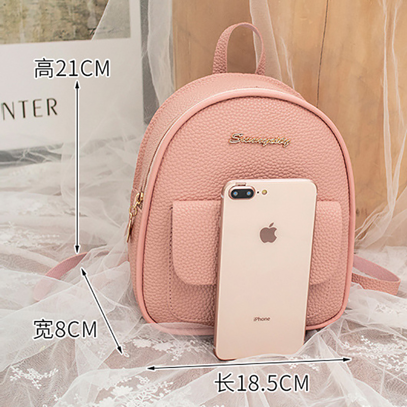 Korean Backpack Mini Leather Bag