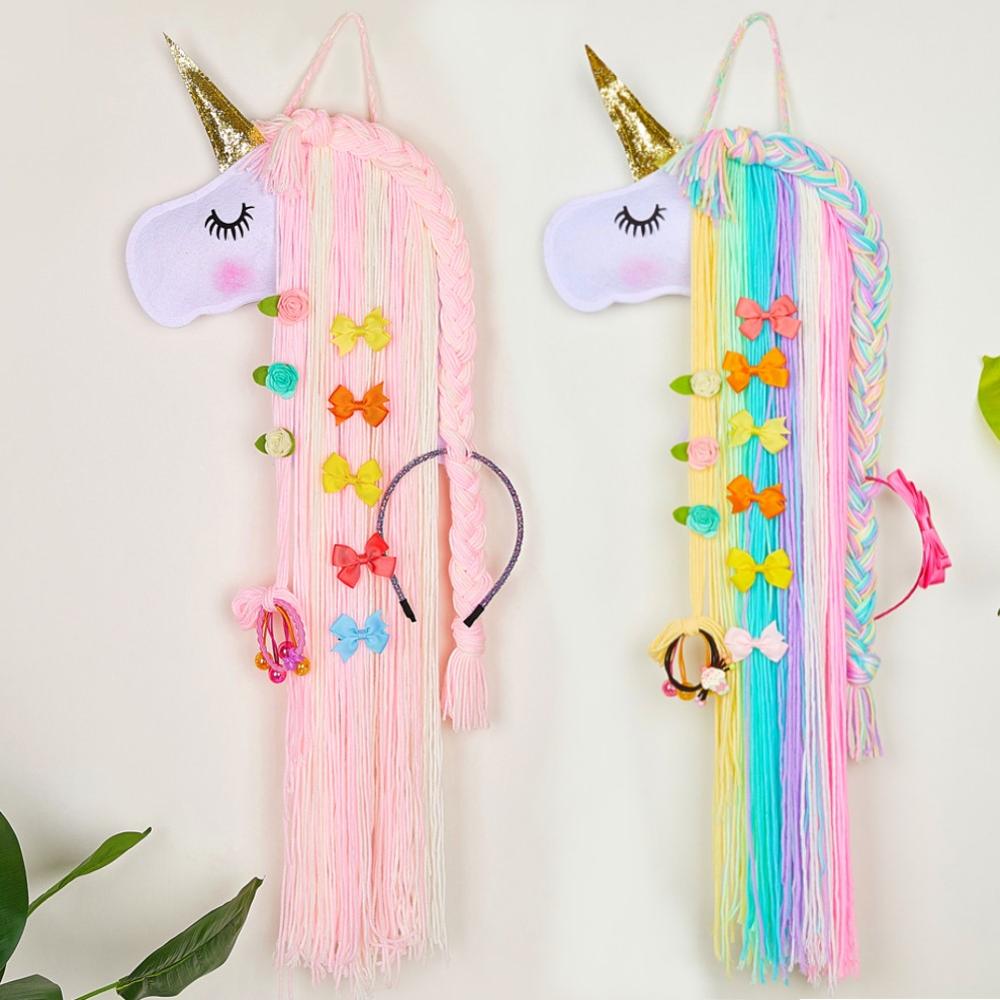 Hair Bow Holder Hanging Unicorn Design