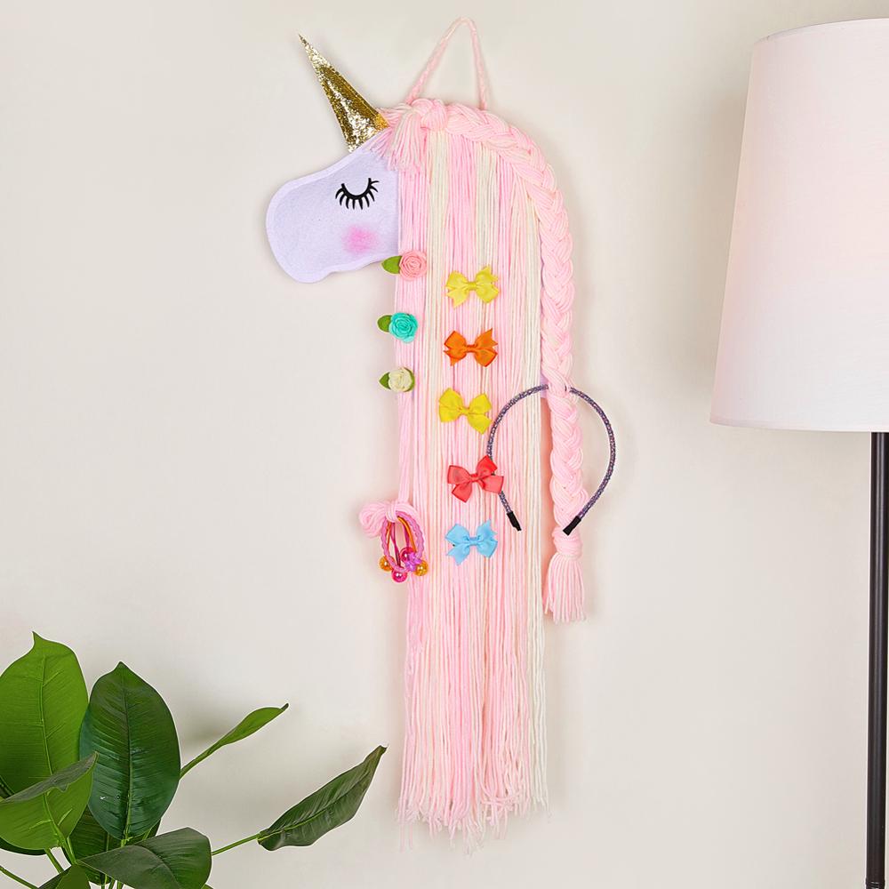 Hair Bow Holder Hanging Unicorn Design