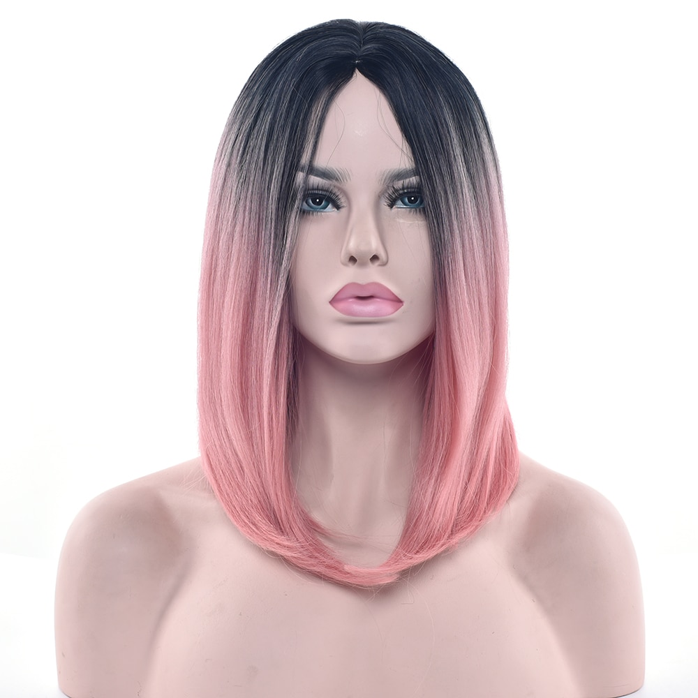 Ombre Wig Straight Hairstyle