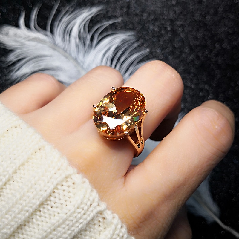 Fancy Ring Rose Gold Women Jewelry