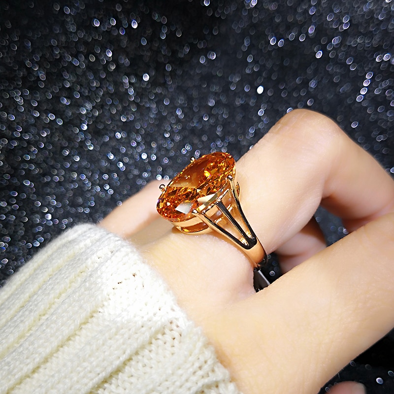 Fancy Ring Rose Gold Women Jewelry