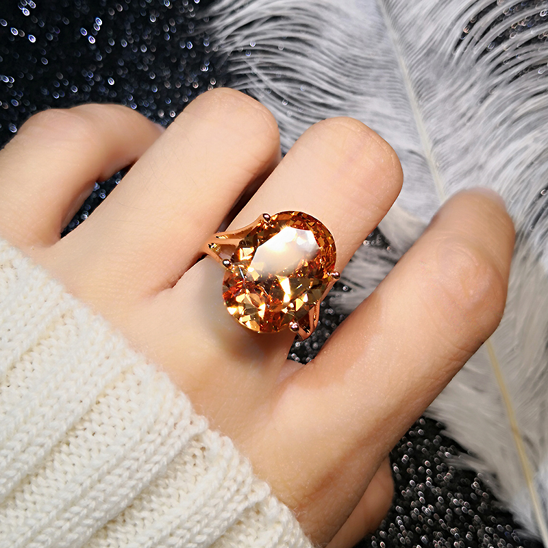 Fancy Ring Rose Gold Women Jewelry