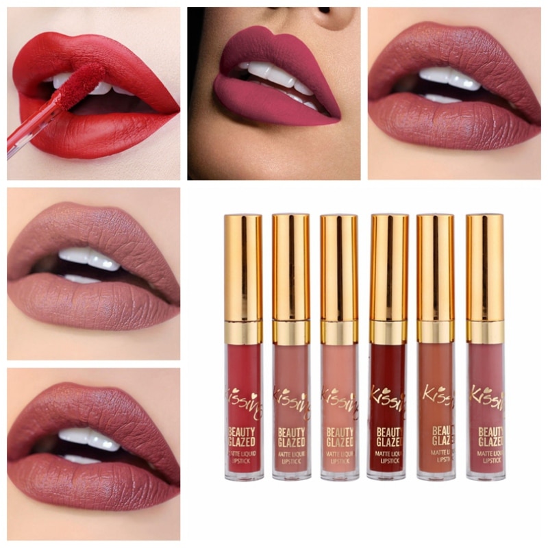 Liquid Lipstick Professional Makeup (6 pieces)