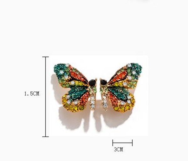 Butterfly Earrings Colorful Ear Stud