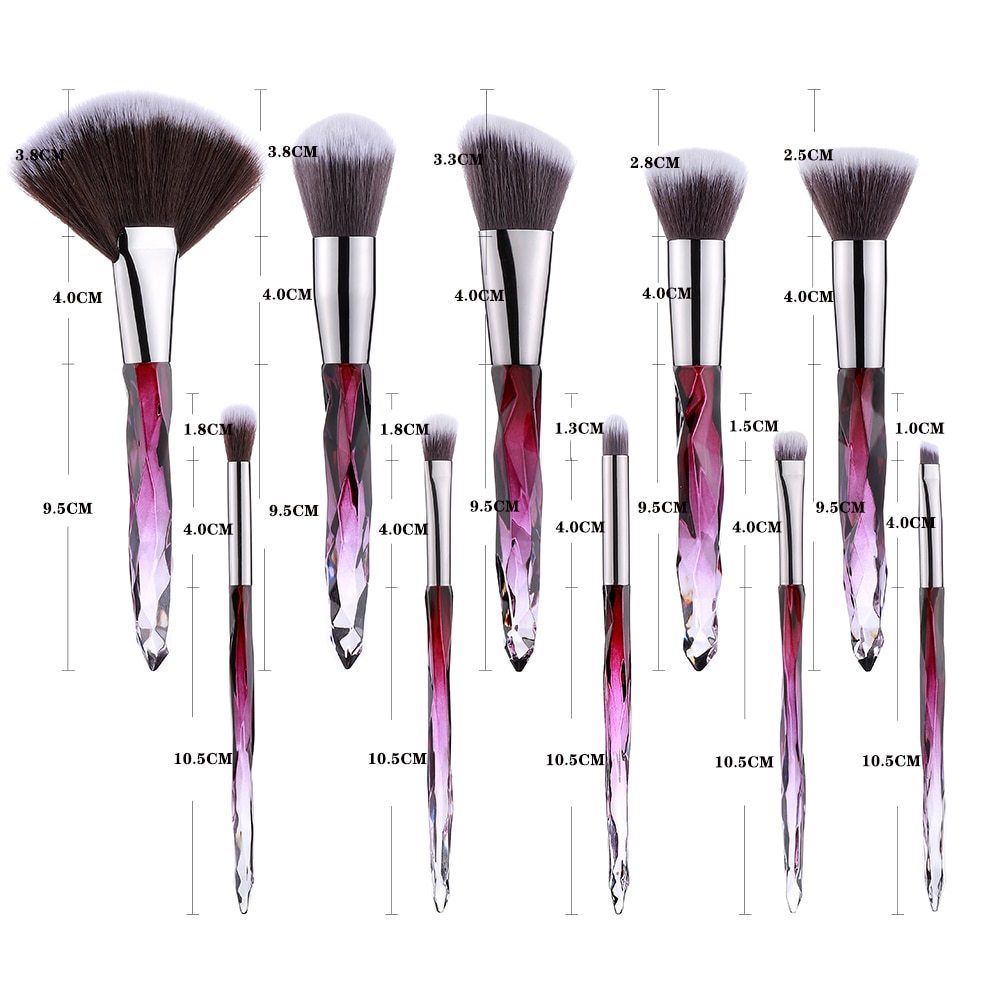 Makeup Brush Beauty Tools (10 pieces)