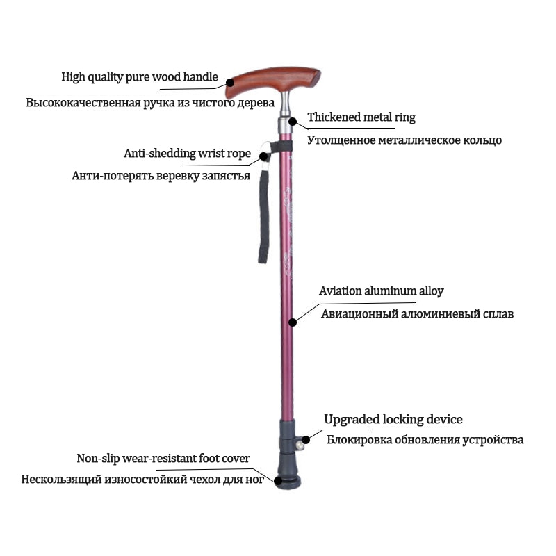 Walking Canes T-Handle Wood Stick