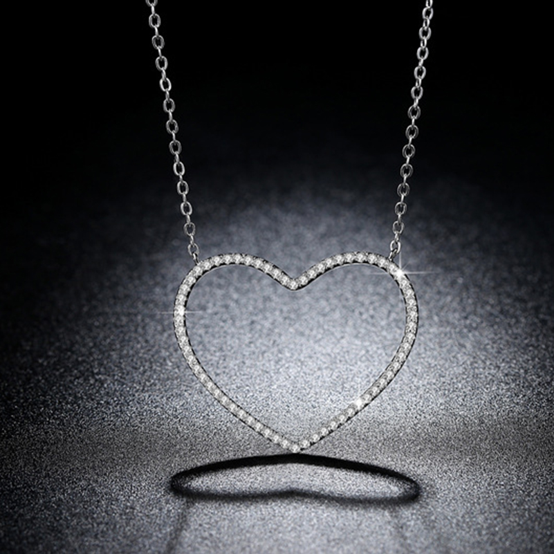 Heart Necklace Long Jewelry Accessories