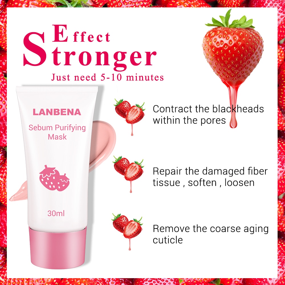 Nose Mask Strawberry Pore Strips