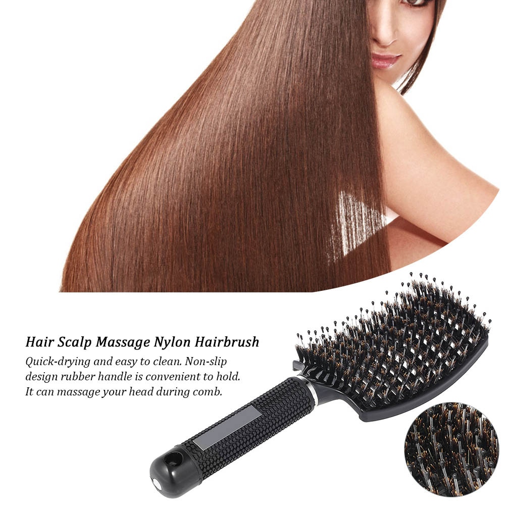 Wet Hair Brush Nylon Bristles Tool