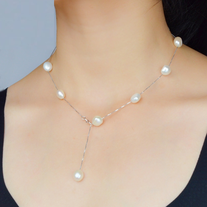 Pearl Necklace Natural Freshwater Pearls