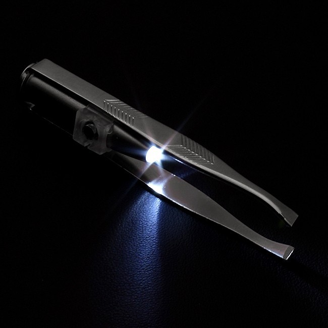 Eyebrow Tweezers with LED Light