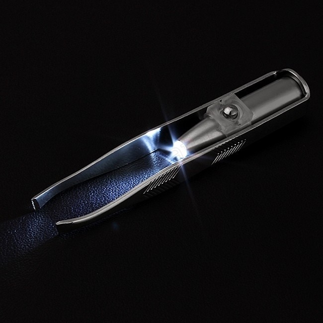 Eyebrow Tweezers with LED Light